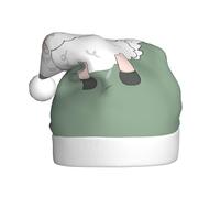 YYHWHJDE Hermoso sombrero de Navidad con estampado de cordero para adultos, por lo que es un regalo divertido y duradero para hombres y mujeres