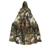 YYHWHJDE House under the Vine Picture - Chaqueta larga con capucha para adultos, para Halloween, adecuada para hombres y mujeres