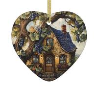 YYHWHJDE House Under The Vines - Colgante de cerámica para decoración de interiores, regalo para festivales