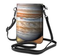 YYHWHJDE Jupiter Landscape Picture - Teléfono móvil para mujer con prepucio de cuero, cubierta cruzada, pequeña correa ajustable para el hombro