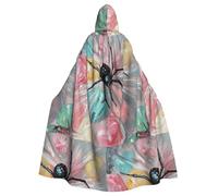 YYHWHJDE La araña en la bolsa de dulces para adultos con capucha de Halloween capa larga para fiesta adecuada para hombres y mujeres