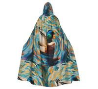 YYHWHJDE La capa con capucha de Ducks on the Rainbow Prints para adultos es un poncho con capucha súper grande, cómodo y duradero para Halloween