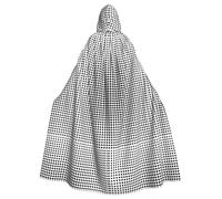 YYHWHJDE La capa con capucha Dots in the Grid Prints para adultos es un poncho con capucha súper grande, cómodo y duradero de Halloween