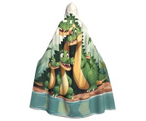 YYHWHJDE La capa con capucha Happy Crocodile Family Prints para adultos es un poncho con capucha súper grande, cómodo y duradero de Halloween