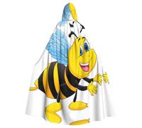YYHWHJDE La capa con capucha para adultos con estampado de avispas voladoras es un poncho con capucha súper grande, cómodo y duradero para Halloween