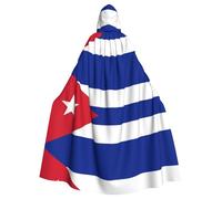 YYHWHJDE La capa con capucha para adultos con estampado de bandera cubana es un poncho con capucha súper grande, cómodo y duradero para Halloween