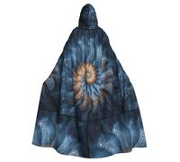 YYHWHJDE La capa con capucha para adultos con estampado de estrellas en espiral es un poncho con capucha súper grande, cómodo y duradero para Halloween