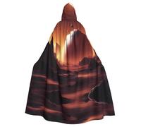 YYHWHJDE La capa con capucha para adultos de Alien Planet Prints es un poncho con capucha de Halloween súper grande, cómodo y duradero