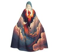 YYHWHJDE La capa con capucha para adultos de Phoenix In The Clouds Prints es un poncho con capucha súper grande, cómodo y duradero para Halloween