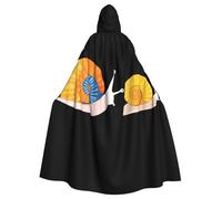 YYHWHJDE La colorida capa con capucha para adultos con estampado de conchas de caracol es un poncho con capucha súper grande, cómodo y duradero para Halloween