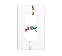 YYHWHJDE La espada y la rosa cuadro de doble enchufe de pared placa de enchufe eléctrico es resistente a roturas y duradera 4.5 x 2.75 pulgadas