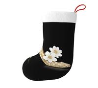 YYHWHJDE La historia de flores y tacones altos, calcetines decorativos de Navidad, añade alegría festiva a Halloween, Navidad