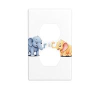 YYHWHJDE La pequeña hormiga y el elefante Picture Panel de pared de doble enchufe es resistente a roturas y duradera de 4.5 x 2.75 pulgadas