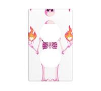 YYHWHJDE La placa de pared de doble enchufe con diseño de esqueleto que controla el deseo es resistente a los golpes y duradera de 4.5 x 2.75 pulgadas
