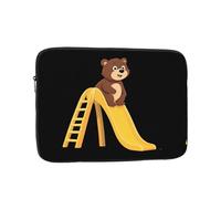 YYHWHJDE Little Bear Playing on The Slide - Funda protectora a prueba de golpes para laptop de 12 pulgadas, para hombres y mujeres, viajes de negocios y uso diario en la oficina