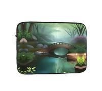 YYHWHJDE Little Bridge in The East Prints - Funda protectora para portátil de 33.0 cm, a prueba de golpes, para hombres y mujeres, viajes de negocios y uso diario en la oficina