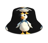YYHWHJDE Little Duck Going on an Outing - Gorro reflectante para hombre y mujer, informal, para exteriores, color negro