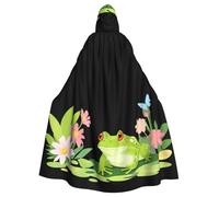 YYHWHJDE Little Frog In The Florals - Capa con capucha para adultos, para hombre y mujer, para juegos de rol
