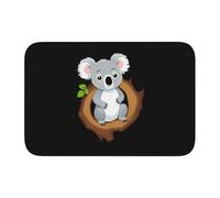 YYHWHJDE Little Koala in The Tree Hole - Tapete de terciopelo con borde de bloqueo de cristal, alfombra para dormitorio, salón, decoración del hogar
