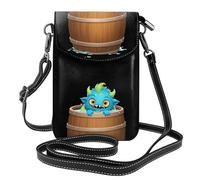 YYHWHJDE Little Monster In The Barrel - Bolso cruzado de piel para mujer, impermeable y duradero