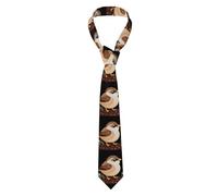 YYHWHJDE Little Sparrow in the flowerbed Prints - Corbata para hombre, estilo clásico, ideal para vacaciones y trabajo