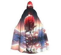 YYHWHJDE Lonely Rose On The Planet - Capa con capucha para adultos, sin cremallera, cómoda para fiestas de disfraces