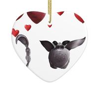 YYHWHJDE Love is Floating - Colgante de cerámica para Navidad, decoración de interiores, regalo para festivales