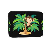 YYHWHJDE Monkey on The Coconut Tree Prints - Funda protectora para portátil de 30.5 cm, a prueba de golpes, para hombres y mujeres, viajes de negocios y uso diario en la oficina