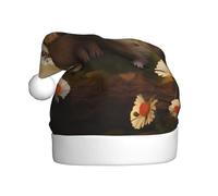 YYHWHJDE Nature Lovely Hedgehog Lovers - Gorro de Navidad para adultos, suave, ligero, para fiestas