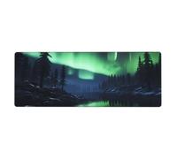 YYHWHJDE Northern Lights Picture - Alfombrilla de mouse extra grande para computadora, oficina, teclado antideslizante para juegos, versión gruesa, 12 x 31.5 pulgadas