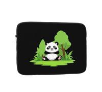 YYHWHJDE Panda in Green Manor - Funda protectora para portátil de 43.2 cm, a prueba de golpes, para hombres y mujeres, viajes de negocios y uso diario en la oficina