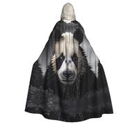 YYHWHJDE Panda In The Water - Capa con capucha para adultos y adultos, para hombre y mujer, para juegos de rol