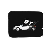 YYHWHJDE Panda on The Twisting Car Prints - Funda protectora portátil a prueba de golpes para laptop de 10 pulgadas, para hombres y mujeres, viajes de negocios y uso diario en la oficina