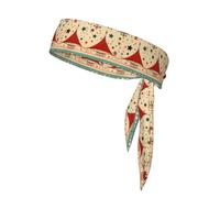 YYHWHJDE Pañuelo deportivo con diseño de fondo de circo vintage, absorbe el sudor y es transpirable, diadema de movimiento, pañuelo de doble cara