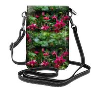 YYHWHJDE Parche de cola de golondrina con estampado de flores pequeñas de cuero para mujer, impermeable y duradero