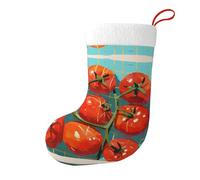 YYHWHJDE Pequeños tomates en el bolsillo de la red estampados de calcetines decorativos de Navidad añaden alegría festiva a Halloween, Navidad