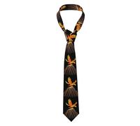 YYHWHJDE Phoenix on the volcano Prints - Corbata para hombre, estilo clásico, ideal para vacaciones y trabajo
