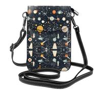 YYHWHJDE Physics Print Picture - Teléfono móvil para mujer con prepucio de cuero, cubierta cruzada, pequeña correa ajustable para el hombro