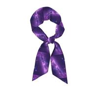 YYHWHJDE Purple River Of Stars - Bufanda larga de seda para mujer, tira suave y lisa, accesorios de bolso