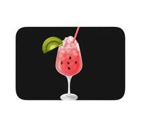 YYHWHJDE Refrescante alfombra de piso de terciopelo con borde de bloqueo de cristal de sandía, alfombra de dormitorio, salón, decoración del hogar