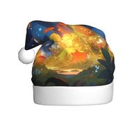 YYHWHJDE Sombrero de Navidad con estampado de bosque alegre para adultos, por lo que es un regalo divertido y duradero para hombres y mujeres