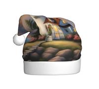 YYHWHJDE Sombrero de Navidad con estampado de diamantes de faro para adultos, por lo que es un regalo divertido y duradero para hombres y mujeres