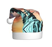 YYHWHJDE Sombrero de Navidad con estampado de la Estatua de la Libertad para adultos, por lo que es un regalo divertido y duradero para hombres y mujeres