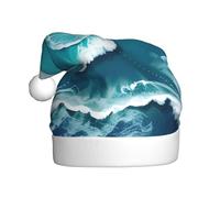 YYHWHJDE Sombrero de Navidad con estampado de mar de amor para adultos, por lo que es un regalo divertido y duradero para hombres y mujeres