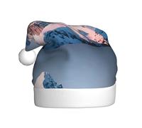 YYHWHJDE Sombrero de Navidad con estampado de montaña nevada para adultos, por lo que es un regalo divertido y duradero para hombres y mujeres
