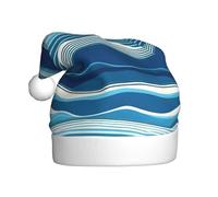 YYHWHJDE Sombrero de Navidad con estampado de olas en el mar para adultos, por lo que es un regalo divertido y duradero para hombres y mujeres