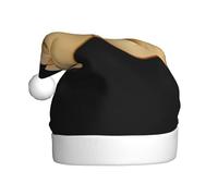 YYHWHJDE Sombrero de Navidad con estampado de pan suave para adultos, por lo que es un regalo divertido y duradero para hombres y mujeres