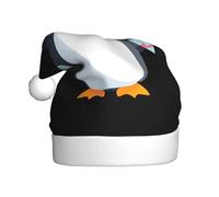 YYHWHJDE Sombrero de Navidad con estampado de pingüino pequeño que aprende a caminar para adultos, suave, ligero, para fiestas