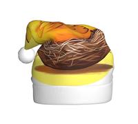 YYHWHJDE Sombrero de Navidad con estampado de pollo dorado para adultos, por lo que es un regalo divertido y duradero para hombres y mujeres