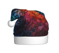 YYHWHJDE Sombrero de Navidad con fragmentos de arco iris, escamas de pescado, para adultos, para hombres y mujeres, para ocasiones festivas